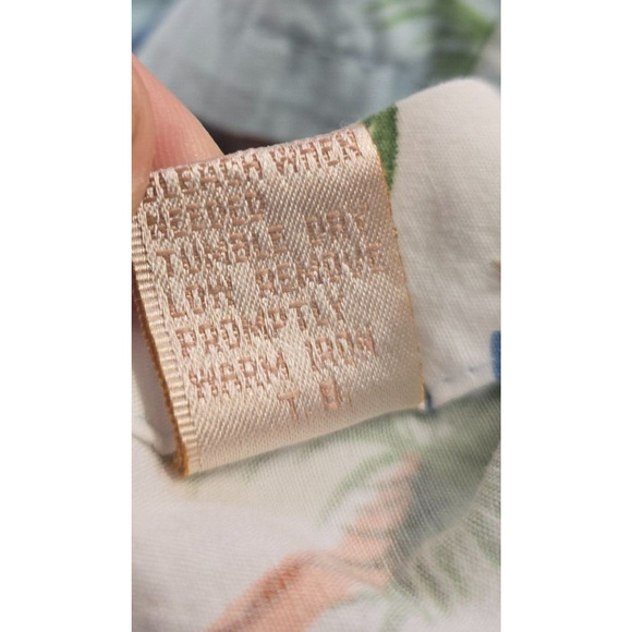 Campia Moda Shirt Men's L Blue Colorful Hawaiian Tropic Button Down Short Sleeve - Picture 7 of 16